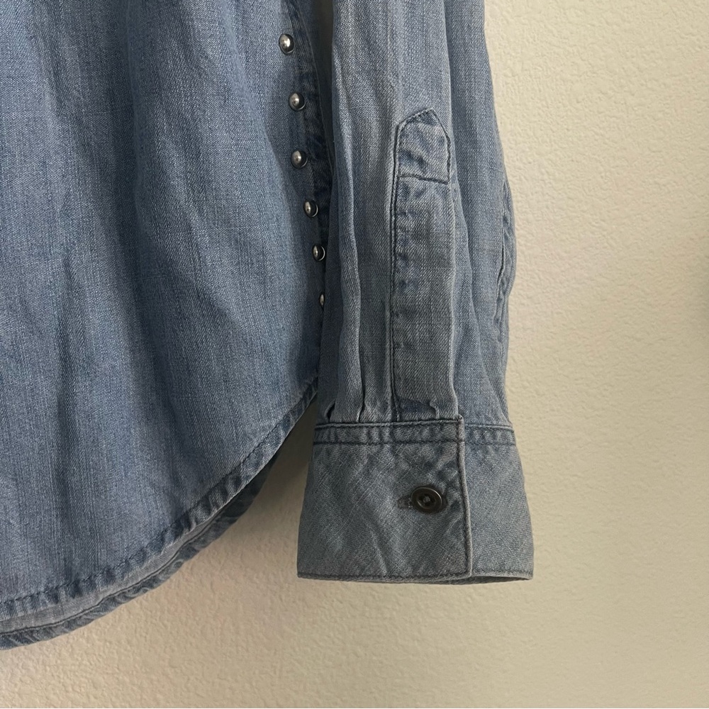 Rails Metal Studs Button Down Long Sleeve Shirt - image 3